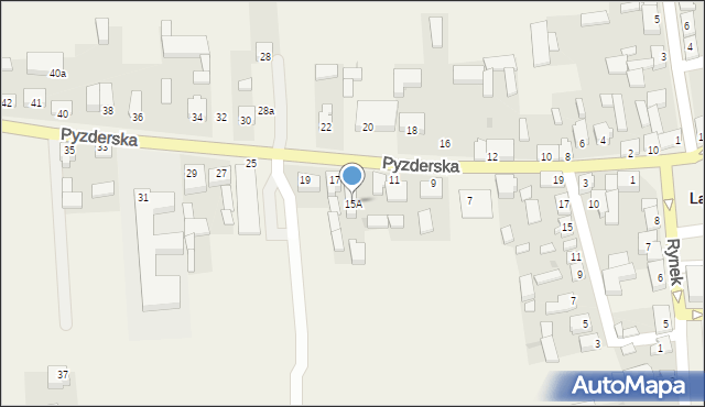 Lądek, Pyzderska, 15A, mapa Lądek