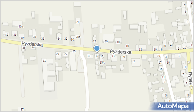 Lądek, Pyzderska, 17, mapa Lądek
