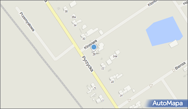 Lipiany, Pyrzycka, 26, mapa Lipiany