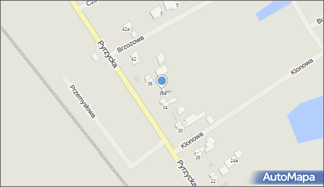 Lipiany, Pyrzycka, 36a, mapa Lipiany