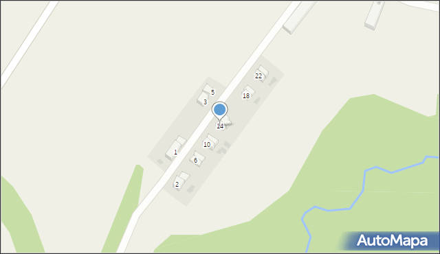 Łubie, Pyskowicka, 14, mapa Łubie