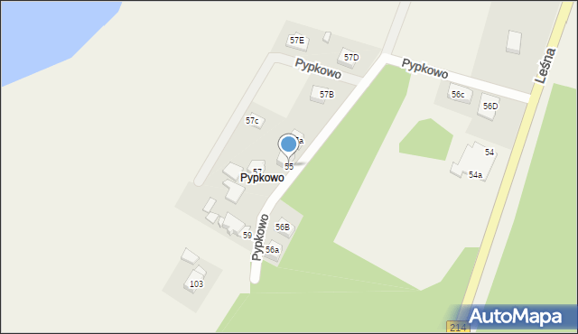 Pypkowo, Pypkowo, 55, mapa Pypkowo