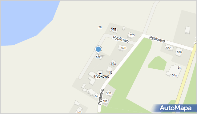 Pypkowo, Pypkowo, 57c, mapa Pypkowo