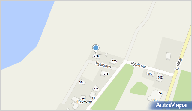 Pypkowo, Pypkowo, 57E, mapa Pypkowo