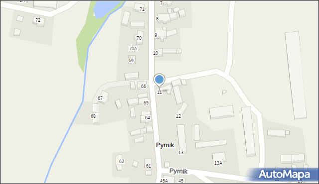 Pyrnik, Pyrnik, 11, mapa Pyrnik