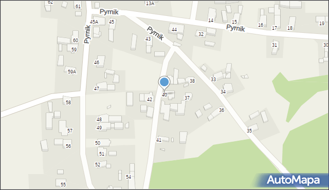 Pyrnik, Pyrnik, 40, mapa Pyrnik