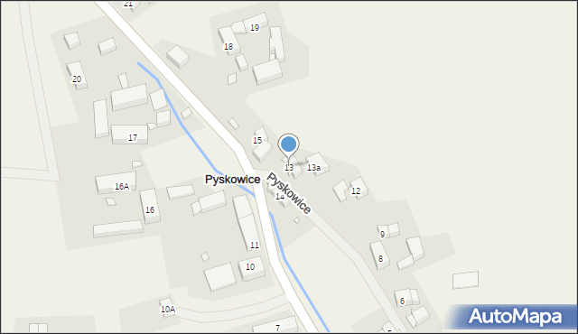 Pyskowice, Pyskowice, 13, mapa Pyskowice