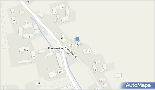 Pyskowice, Pyskowice, 13a, mapa Pyskowice