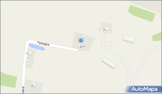 Pysząca, Pysząca, 26, mapa Pysząca