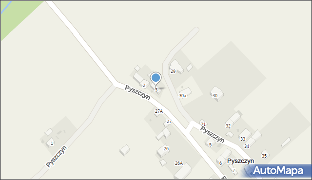 Pyszczyn, Pyszczyn, 3, mapa Pyszczyn