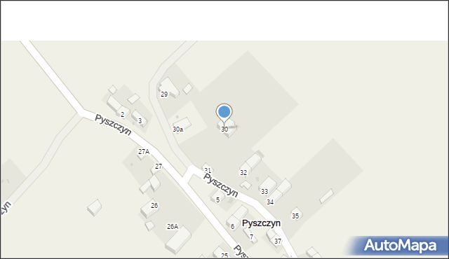 Pyszczyn, Pyszczyn, 30, mapa Pyszczyn