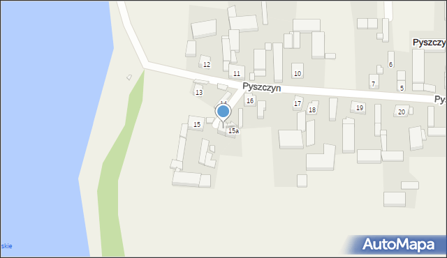 Pyszczyn, Pyszczyn, 15b, mapa Pyszczyn