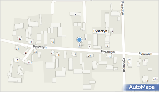 Pyszczyn, Pyszczyn, 7, mapa Pyszczyn