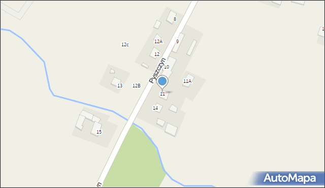 Pyszczyn, Pyszczyn, 11, mapa Pyszczyn