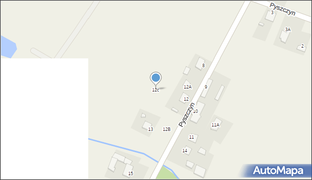 Pyszczyn, Pyszczyn, 12c, mapa Pyszczyn