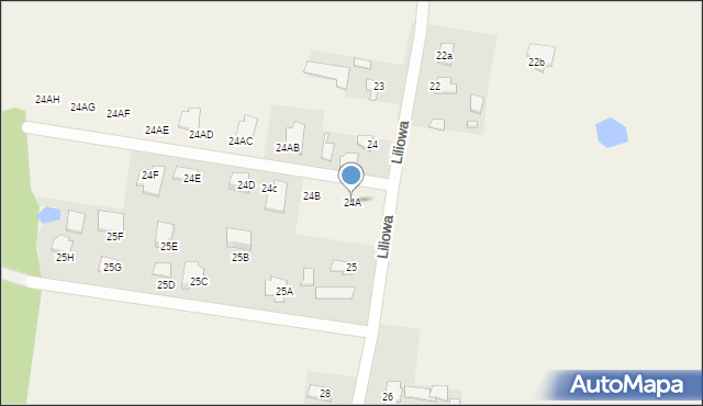 Pyszczyn, Pyszczyn, 24A, mapa Pyszczyn