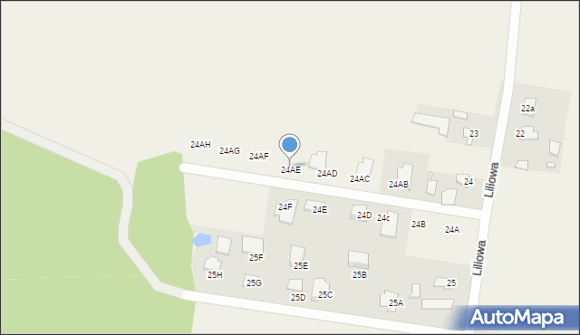 Pyszczyn, Pyszczyn, 24AE, mapa Pyszczyn