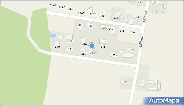 Pyszczyn, Pyszczyn, 25C, mapa Pyszczyn