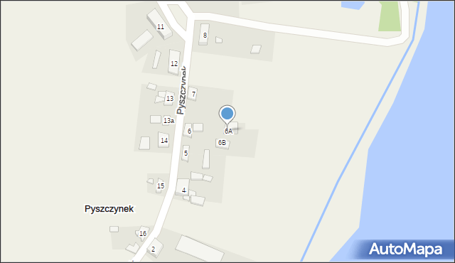 Pyszczynek, Pyszczynek, 6A, mapa Pyszczynek