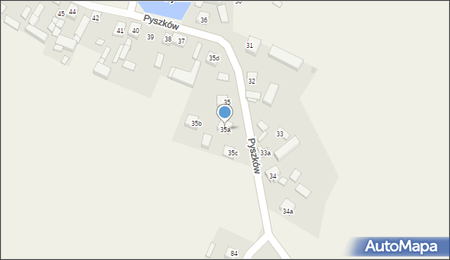 Pyszków, Pyszków, 35a, mapa Pyszków