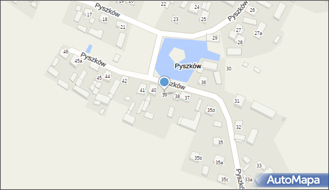 Pyszków, Pyszków, 39, mapa Pyszków