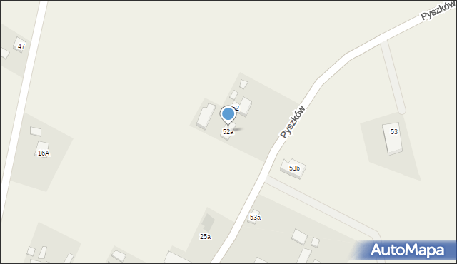 Pyszków, Pyszków, 52a, mapa Pyszków