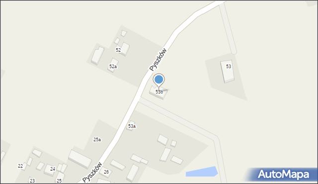 Pyszków, Pyszków, 53b, mapa Pyszków