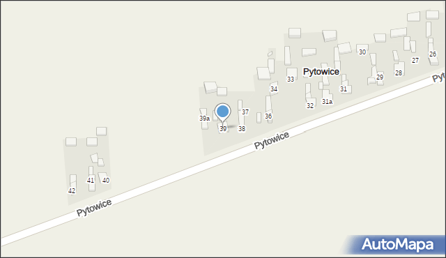 Pytowice, Pytowice, 39, mapa Pytowice