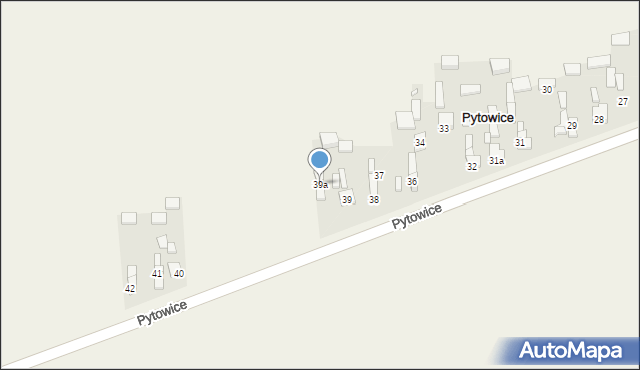Pytowice, Pytowice, 39a, mapa Pytowice