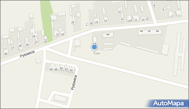 Pytowice, Pytowice, 4e, mapa Pytowice