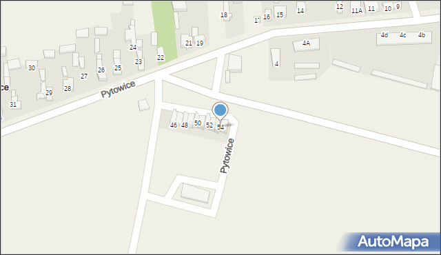 Pytowice, Pytowice, 54, mapa Pytowice