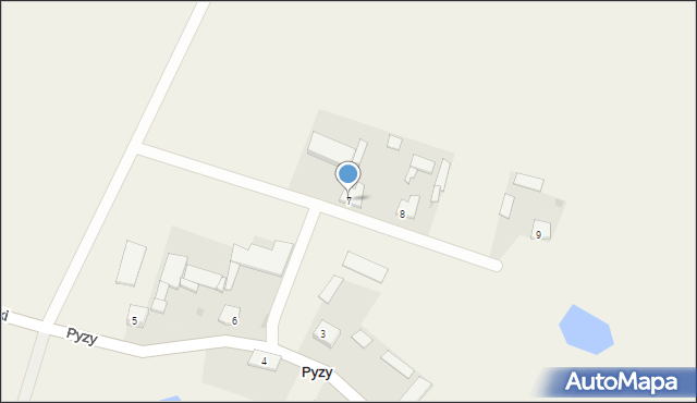 Pyzy, Pyzy, 7, mapa Pyzy