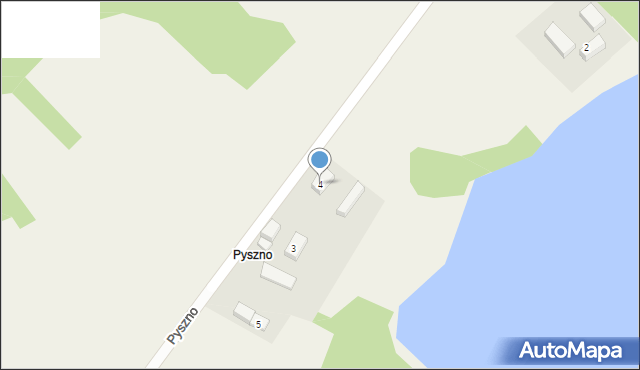 Sierzno, Pyszno, 4, mapa Sierzno
