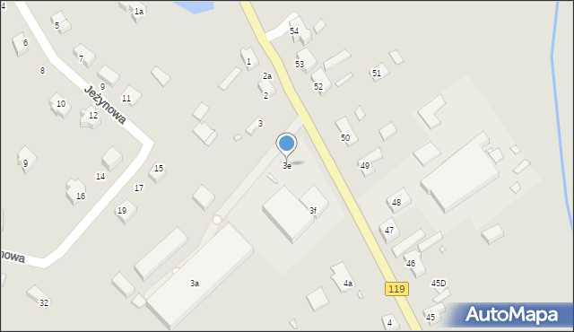 Szczecin, Pyrzycka, 3e, mapa Szczecina