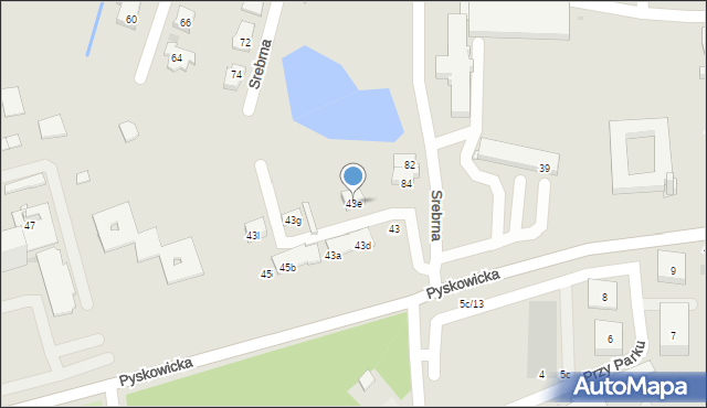Tarnowskie Góry, Pyskowicka, 43e, mapa Tarnowskie Góry