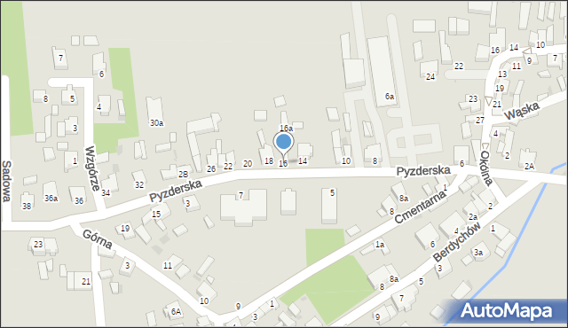 Zagórów, Pyzderska, 16, mapa Zagórów