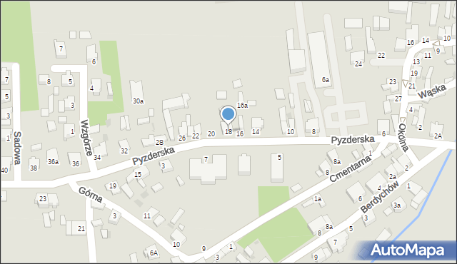 Zagórów, Pyzderska, 18, mapa Zagórów