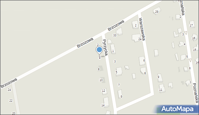 Złocieniec, Pyrzycka, 4, mapa Złocieniec