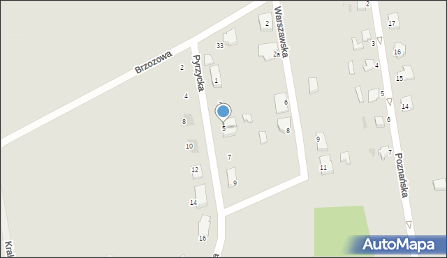 Złocieniec, Pyrzycka, 5, mapa Złocieniec
