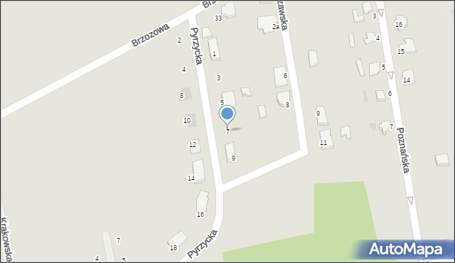 Złocieniec, Pyrzycka, 7, mapa Złocieniec