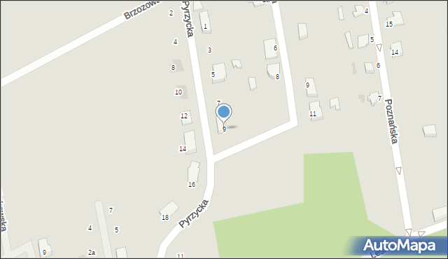 Złocieniec, Pyrzycka, 9, mapa Złocieniec