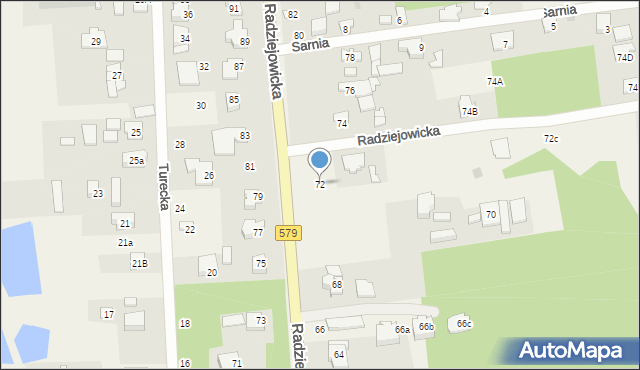 Adamowizna, Radziejowicka, 72, mapa Adamowizna