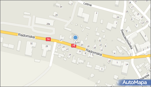 Annopol, Radomska, 22, mapa Annopol