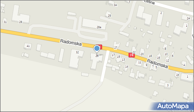 Annopol, Radomska, 26, mapa Annopol