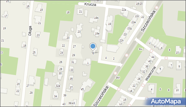 Antoniew, Radosna, 8, mapa Antoniew