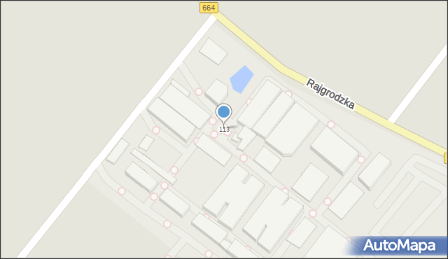 Augustów, Rajgrodzka, 113, mapa Augustów