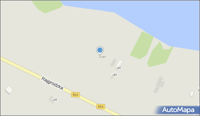 Augustów, Rajgrodzka, 166, mapa Augustów