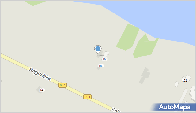 Augustów, Rajgrodzka, 180, mapa Augustów