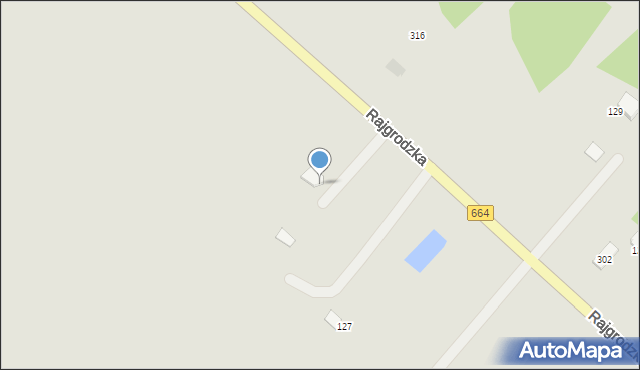 Augustów, Rajgrodzka, 249, mapa Augustów