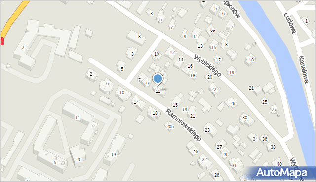 Augustów, Ramotowskiego-Wawra Konstantego, 11, mapa Augustów